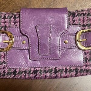 Y2K Banana Republic Holiday Purple Clutch
